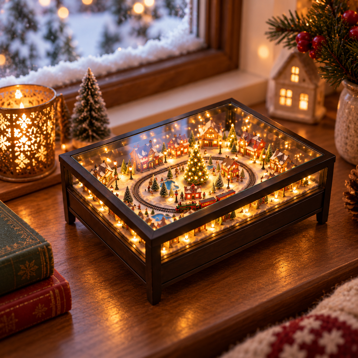 MerryGlow™ Christmas Village Table
